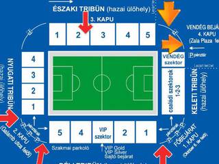 Stadiontérkép - így juthat be a ZTE Arénába