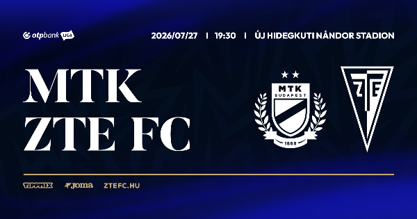 1. FORDUL�: MTK BUDAPEST – ZTE FC