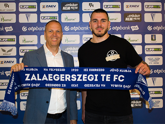 Senkó Zsombor a ZTE FC-ben folytatja pályafutását