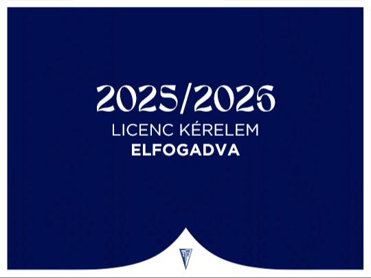 Klubunk megkapta a licencet a 2025/26-os idnyre 