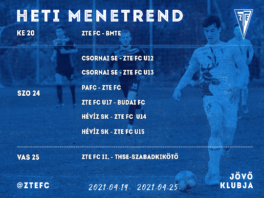 Heti menetrend: 04.19-04.25.