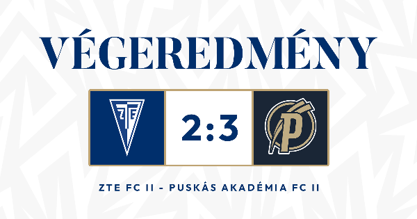 ZTE II: KÉTGÓLOS HÁTRÁNYT DOLGOZOTT LE A PUSKÁS AKADÉMIA ZTE II: KÉTGÓLOS HÁTRÁNYT DOLGOZOTT LE A PUSKÁS AKADÉMIA